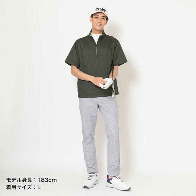 キャロウェイ メンズ  ストレッチミニリップハーフジップブルゾン（カーキ・サイズ：3L） CALLAWAY CW25-C25216100-KH-3L返品種別A キャロウェイ メンズ ストレッチミニリップハーフジップブルゾン