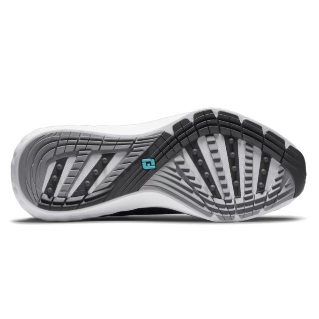フットジョイ 56990W075 メンズ スパイクレスゴルフシューズ MEN’S FJ クオンタム LACED（ブラック/ホワイト・サイズ：25.5cm）footjoy[56990W075] 返品種別A_5