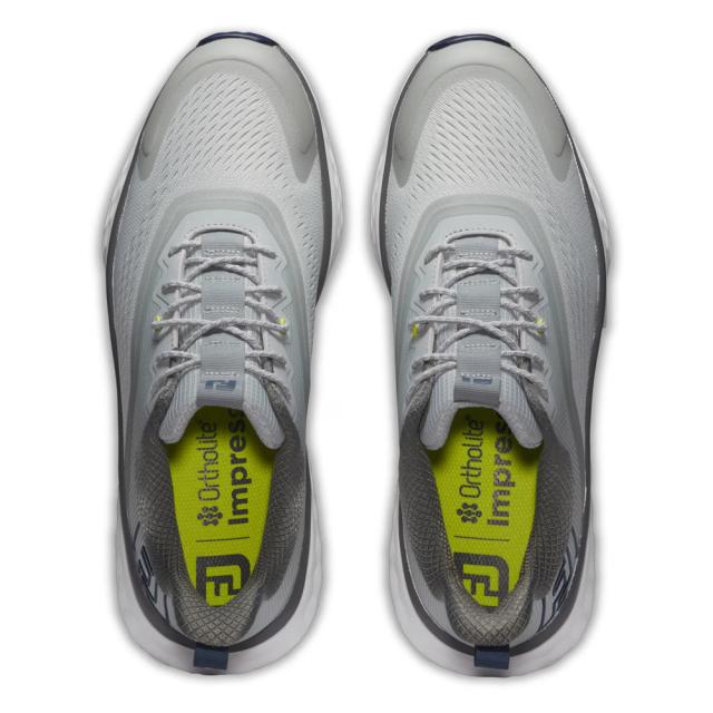 フットジョイ メンズ スパイクレスゴルフシューズ MEN’S FJ クオンタム LACED（グレー/ホワイト・サイズ：27.0cm） 56991W090返品種別A_1