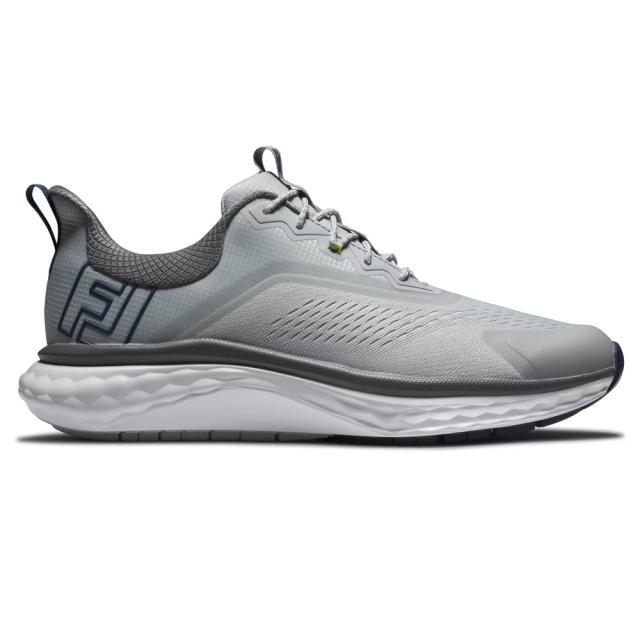 フットジョイ メンズ スパイクレスゴルフシューズ MEN’S FJ クオンタム LACED（グレー/ホワイト・サイズ：27.0cm） 56991W090返品種別A_4