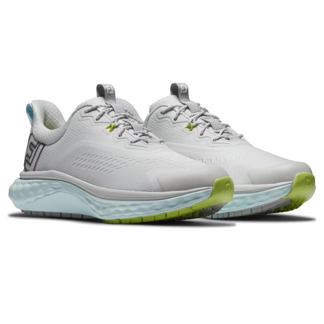 フットジョイ 97817W090 ウィメンズ スパイクレスゴルフシューズ WOMEN’S FJ クオンタム LACED（グレー/ブルー・サイズ：26.0cm）footjoy[97817W090] 返品種別A