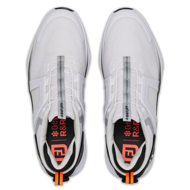 フットジョイ メンズ スパイクゴルフシューズ MEN’S ハイパーフレックス BOA（ホワイト/ブラック・サイズ：26.5cm） 55476M085返品種別A_1