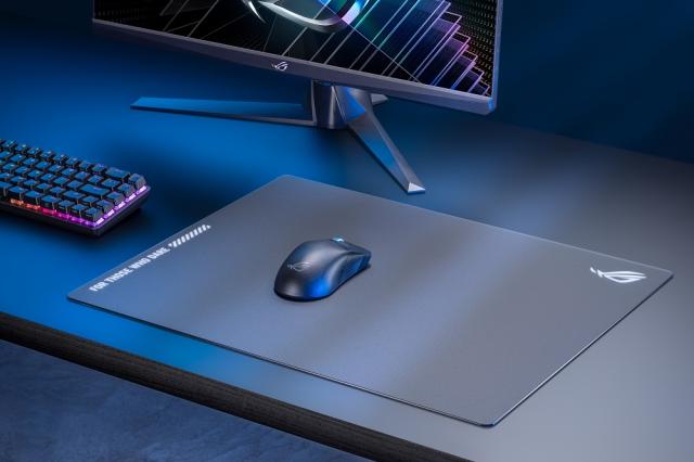 ASUS（エイスース） 強化ガラス製大型ゲーミングマウスパッド ムーンストーンエースL（ブラック） ROG-MOONSTONEACELBLK返品種別A_9
