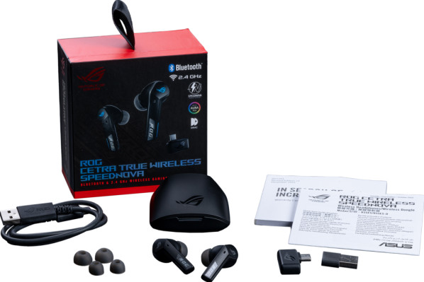 ASUS（エイスース） R55ROGCETRATWSPNOVAB ROG Cetra True Wireless SpeedNova ブラック[R55ROGCETRATWSPNOVAB] 返品種別A_1