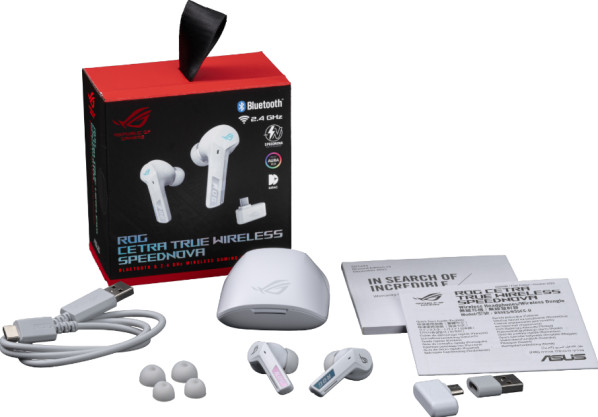 ASUS（エイスース） R55ROGCETRATWSPNOVAW ROG Cetra True Wireless SpeedNova ホワイト[R55ROGCETRATWSPNOVAW] 返品種別A_5