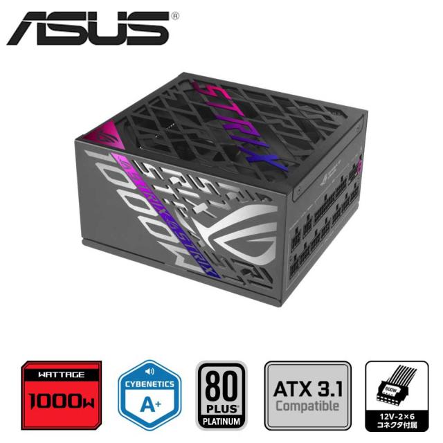 ASUS｜エイスース ROG-STRIX-1000P-GAMING 電源ユニット ROG Strix 1000W Platinum[ROGSTRIX1000PGAMING] 返品種別B
