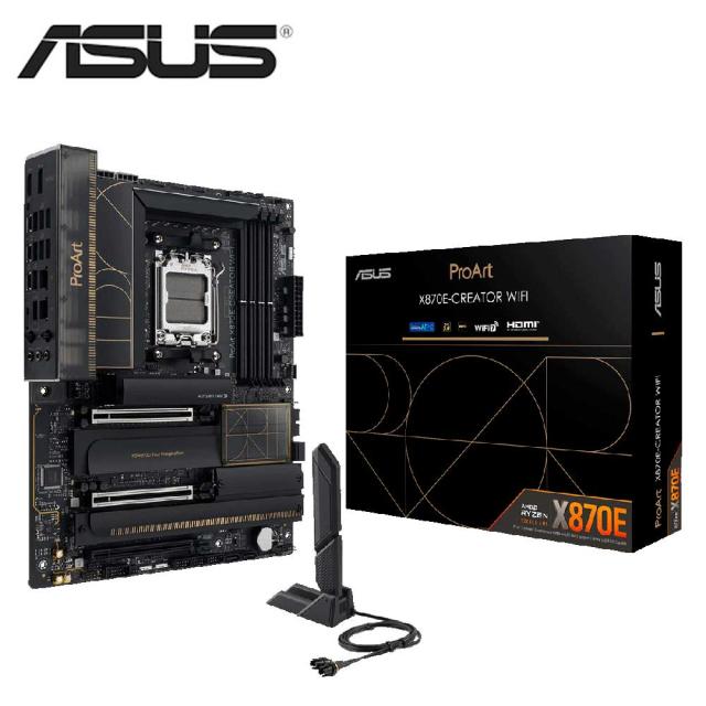 ASUS｜エイスース AMD X870E　チップセット搭載ATXマザーボード 「ProArt X870E-CREATOR WIFI」 PROARTX870ECREATORW返品種別B