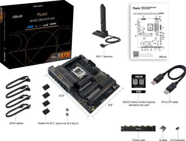 ASUS（エイスース） AMD X870E　チップセット搭載ATXマザーボード 「ProArt X870E-CREATOR WIFI」 PROARTX870ECREATORW返品種別B