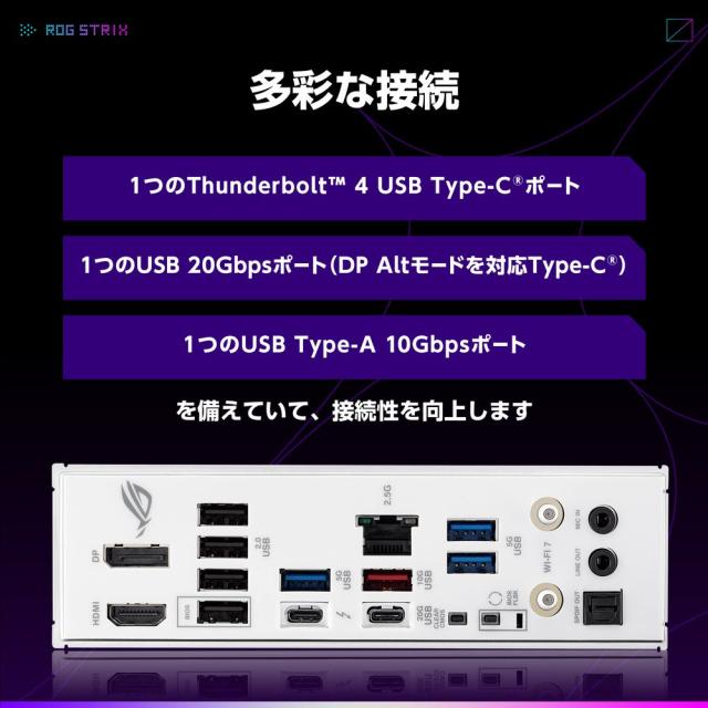 ASUS｜エイスース ROG STRIX B860-G GAMING WIFI Intel B860 Chipset 搭載　micro-ATX マザーボード「ROG STRIX B860-G GAMING WIFI」[ROGSTRIXB860GGAMINGW] 返品種別B_5