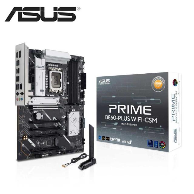 ASUS｜エイスース Intel B860 Chipset 搭載　ATX マザーボード「PRIME B860-PLUS WIFI-CSM」  PRIME B860-PLUS WIFI-CSM返品種別B