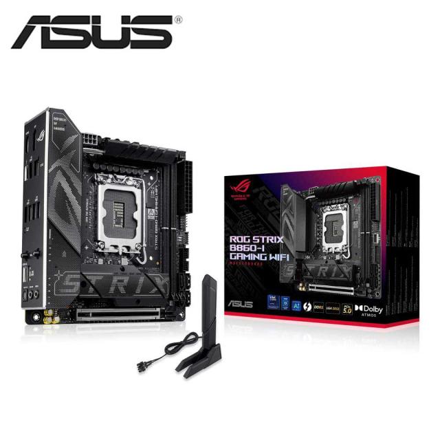 ASUS｜エイスース ROG STRIX B860-I GAMING WIFI Intel B860 Chipset 搭載　Mini-ITX マザーボード「ROG STRIX B860-I GAMING WIFI」[ROGSTRIXB860IGAMINGW] 返品種別B