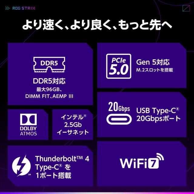 ASUS｜エイスース ROG STRIX B860-I GAMING WIFI Intel B860 Chipset 搭載　Mini-ITX マザーボード「ROG STRIX B860-I GAMING WIFI」[ROGSTRIXB860IGAMINGW] 返品種別B