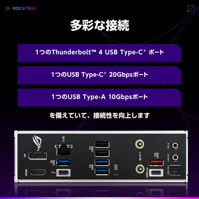 ASUS｜エイスース ROG STRIX B860-I GAMING WIFI Intel B860 Chipset 搭載　Mini-ITX マザーボード「ROG STRIX B860-I GAMING WIFI」[ROGSTRIXB860IGAMINGW] 返品種別B