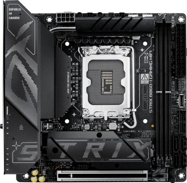 ASUS｜エイスース ROG STRIX B860-I GAMING WIFI Intel B860 Chipset 搭載　Mini-ITX マザーボード「ROG STRIX B860-I GAMING WIFI」[ROGSTRIXB860IGAMINGW] 返品種別B