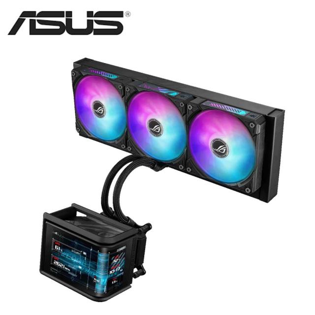 ASUS｜エイスース ROG RYUO IV SLC 360 ARGB ASUS ROG RYUO IV SLC 360 ARGB オールインワン簡易水冷CPUクーラー (フルカラー2K AMOLED、ARGBトリプルファン)[ROGRYUOIVSLC360] 返品種別B