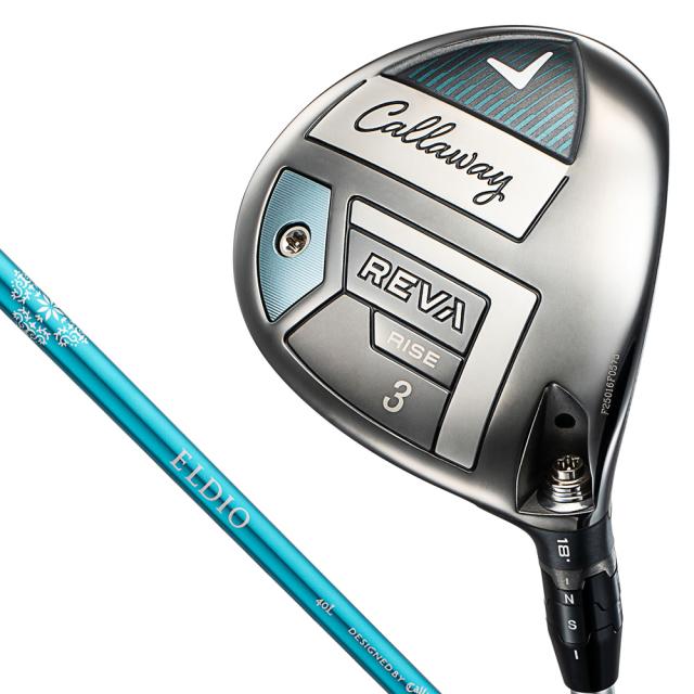 キャロウェイ REVA-RISE-FW3-L 【女性向けモデル】REVA RISE フェアウェイウッド W#3 ロフト角18° (ELDIO 40 for Callaway LDY シャフト・フレックス：L)Callaway[REVARISEFW3L] 返品種別A