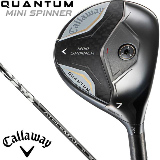 キャロウェイ CW-SPINR-FW9-60S QUANTUM MINI SPINNER フェアウェイウッド W#9 ロフト角24°(ATHLEMAX 60 シャフト・フレックス：S)Callaway ゴルフクラブ クアンタム[CWSPINRFW960S] 返品種別A
