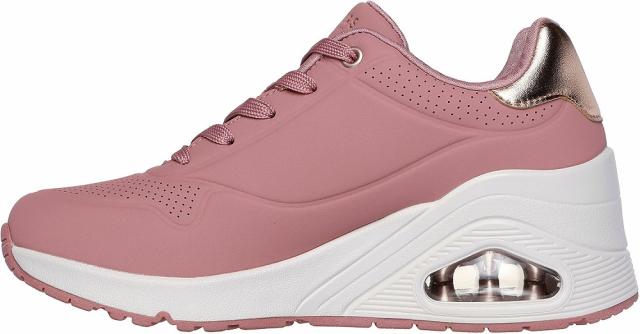 スケッチャーズ レディース スニーカー ウノ ウェッジ ハイ ステップス（ローズ・サイズ：22.5cm） SKC-177520-ROS-22.5返品種別A