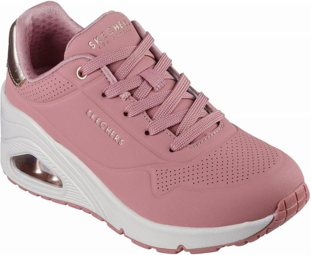 スケッチャーズ レディース スニーカー ウノ ウェッジ ハイ ステップス（ローズ・サイズ：24.0cm） SKC-177520-ROS-24.0返品種別A