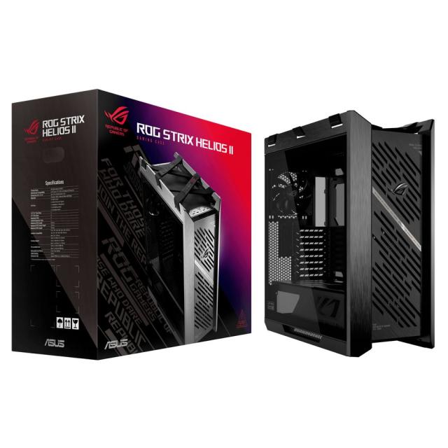 ASUS｜エイスース ROG Strix Helios II GX601S BLACK EATXマザーボード対応 強化ガラス製デュアルサイドパネル PCケース（ブラック）[ROGSTRIXHELIOSII] 返品種別B_15