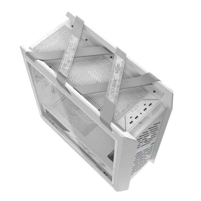 ASUS｜エイスース ROG Strix Helios II GX601S WHITE EATXマザーボード対応 強化ガラス製デュアルサイドパネル PCケース （ホワイト）[ROGSTRIXHELIOSIIGX] 返品種別B_8