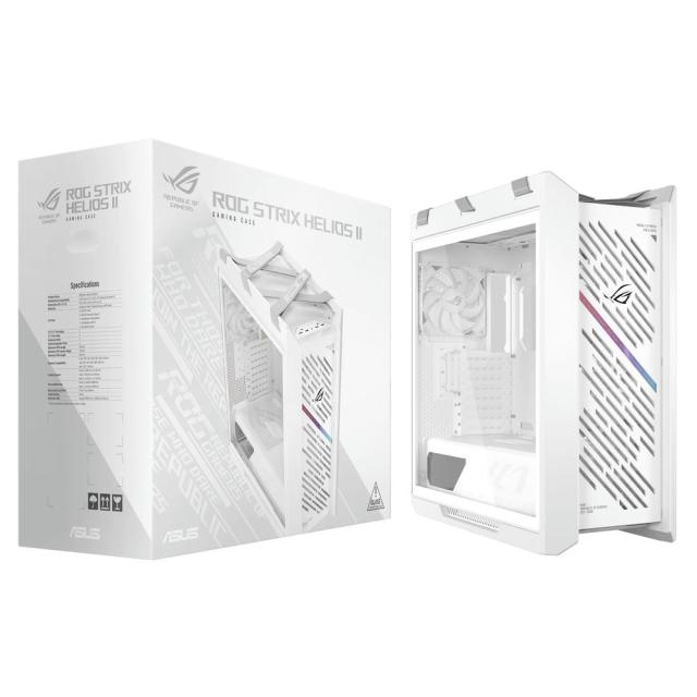 ASUS｜エイスース ROG Strix Helios II GX601S WHITE EATXマザーボード対応 強化ガラス製デュアルサイドパネル PCケース （ホワイト）[ROGSTRIXHELIOSIIGX] 返品種別B_15