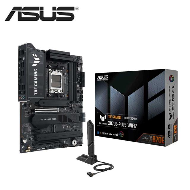 ASUS｜エイスース TUF GAMING X870E-PLUS WIFI7 ASUS TUF GAMING Socket AM5 AMD X870E ATX WiFi+Bluetoothモジュール付属 マザーボード[TUFGAMINGX870EPLU] 返品種別B