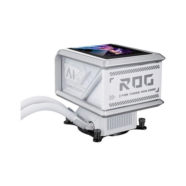 ASUS｜エイスース ROG RYUO IV SLC 360 ARGB WHT ASUS ROG Ryuo IV SLC 360 ARGB White Edition オールインワン簡易水冷CPUクーラー (フルカラー2K AMOLED、ARGBトリプルファン)[ROGRYUOIVSLC360A] 返品種別B_2