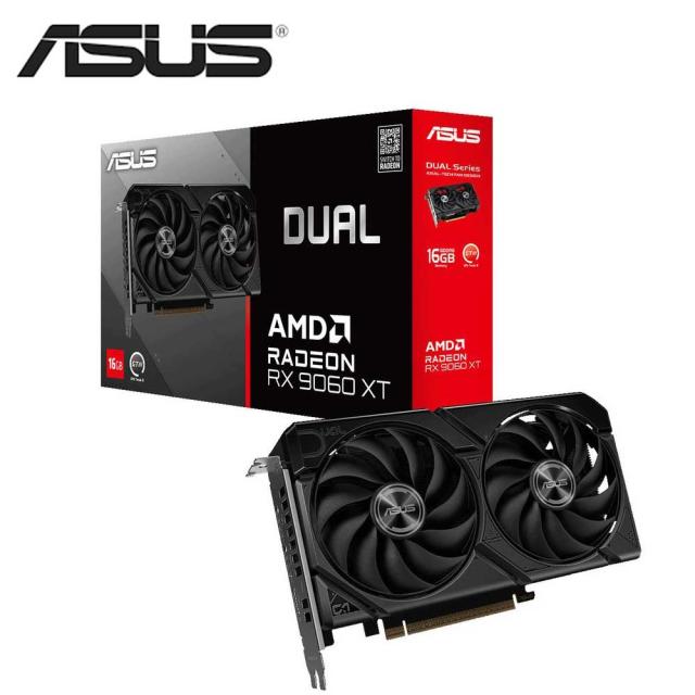 ASUS｜エイスース ASUS DUAL Radeon RX 9060 XT 16GB GDDR6 デュアルファン搭載 グラフィックボード DUAL-RX9060XT-16G返品種別B