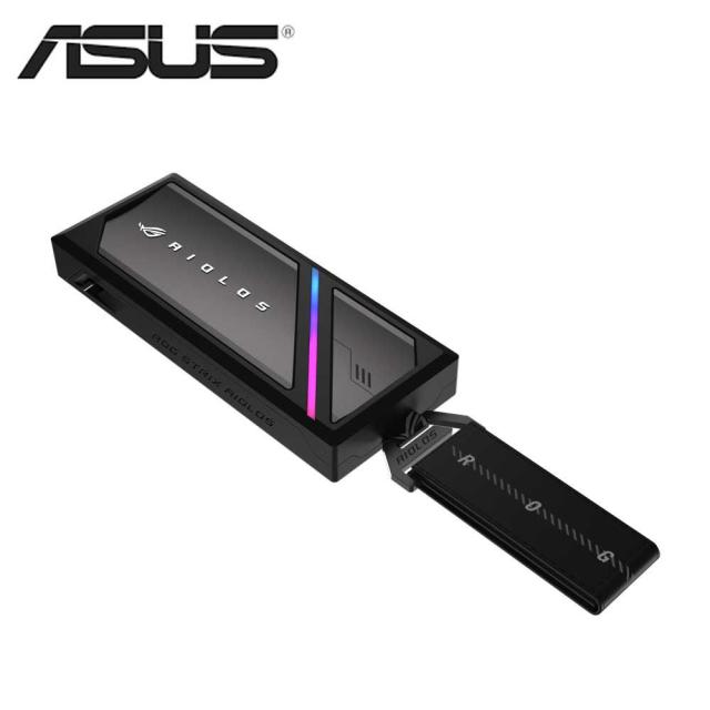 ASUS｜エイスース ROG Strix Aiolos ROG Strix Aiolos USB3.2 Gen2x2 20Gbps(理論値) 接続 外付け M.2 NVMe ＆ SATA 両対応 SSDケース[ROGSTRIXAIOLOSBLK] 返品種別B