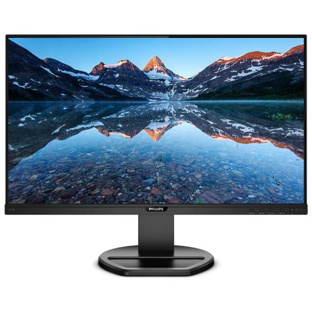Philips｜フィリップス 243B9/11 液晶ディスプレイ(23.8型/IPS/FullHD 1920×1080/75Hz/4ms/HDMI1.4/DP1.2/USB Type-C・D-Sub/VESA/5年保証)(ブラック)[243B911] 返品種別A