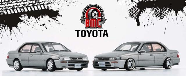 BM CREATIONS 1/64 トヨタ カローラ 1996 AE100 グレー RHD