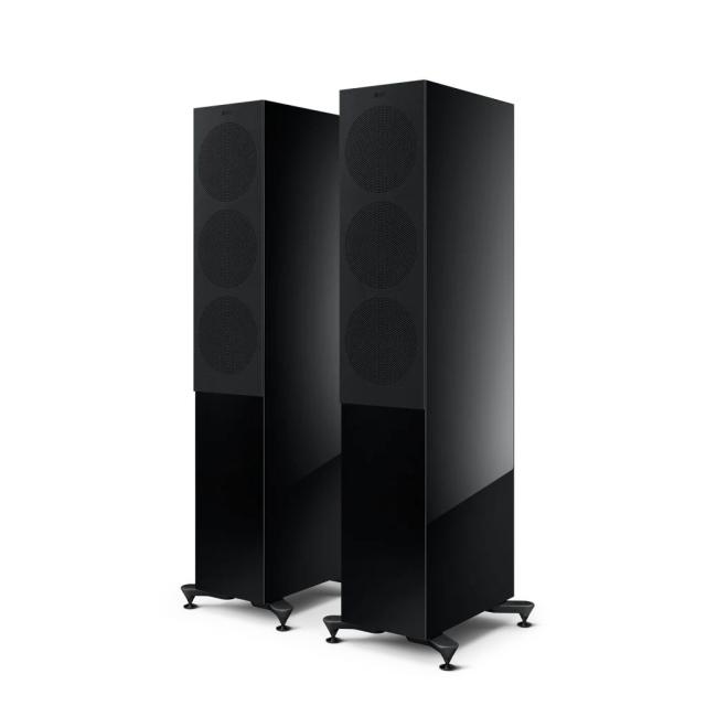 KEF R7-META-BLACK トールボーイ型スピーカー（グロス・ブラック