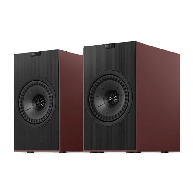 KEF CODAW-VINT-BG ワイヤレスHiFiスピーカー（ヴィンテージ・バーガンディ）【ペア】KEF[CODAWVINTBGペア] 返品種別A