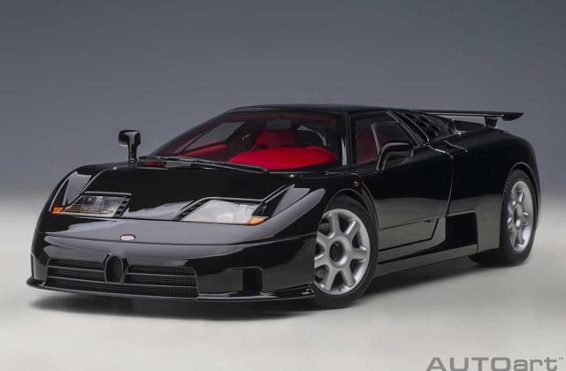 オートアート 1/18 ブガッティ EB110 SS （ブラック）【70919】ミニカー 返品種別B