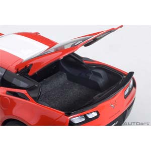 オートアート 1/18 シボレー コルベット (C7) グランスポーツ(レッド/ホワイト・ストライプ)【71274】ミニカー 返品種別B