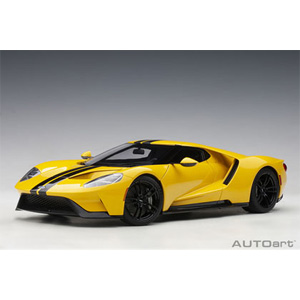 オートアート 1/18 フォード GT 2017 （イエロー/ブラック・ストライプ
