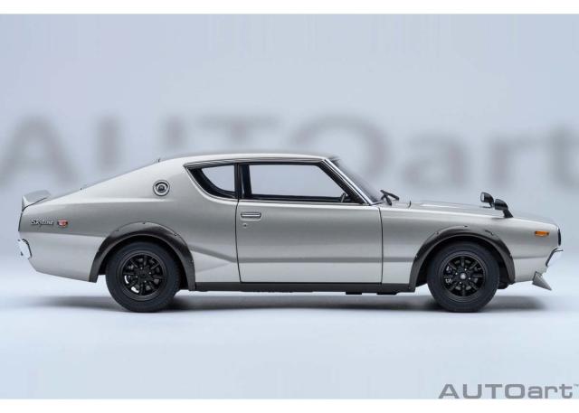 オートアート 1/18 日産 スカイライン 2000GT-R （KPGC110） チューンド・バージョン （シルバー）【77466】ミニカー 返品種別B