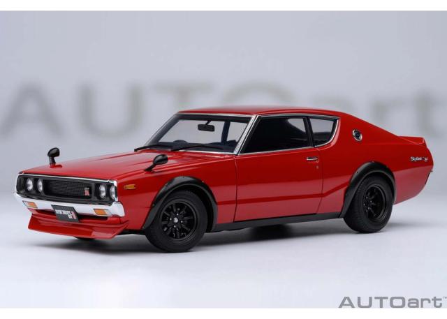 オートアート 1/18 日産 スカイライン 2000GT-R （KPGC110） チューンド・バージョン （レッド）【77468】ミニカー 返品種別B