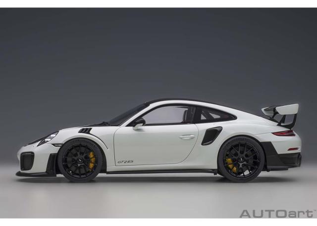 オートアート 1/18 ポルシェ 911 （991.2） GT2 RS ヴァイザッハ・パッケージ （ホワイト/カーボンブラック）【78171】ミニカー 返品種別B
