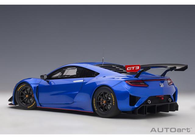 オートアート 1/18 ホンダ NSX GT3 2018 （ハイパー・ブルー）※開閉無【81896】ミニカー 返品種別B