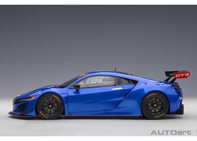 オートアート 1/18 ホンダ NSX GT3 2018 （ハイパー・ブルー）※開閉無【81896】ミニカー 返品種別B