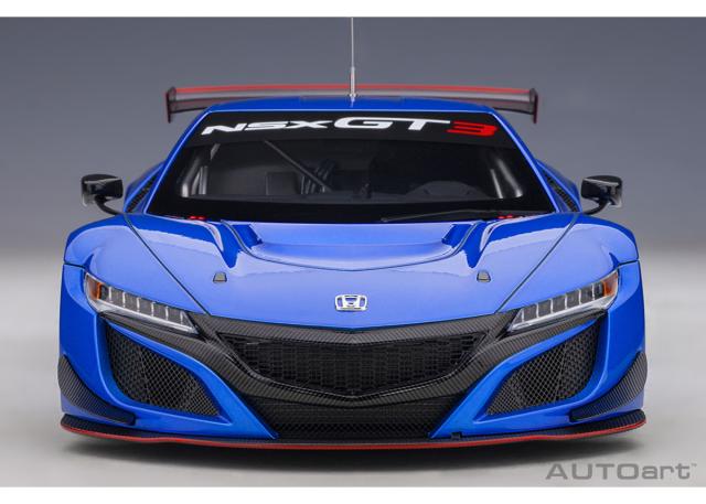 オートアート 1/18 ホンダ NSX GT3 2018 （ハイパー・ブルー）※開閉無【81896】ミニカー 返品種別B