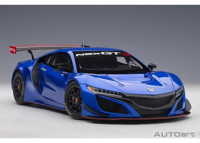 オートアート 1/18 ホンダ NSX GT3 2018 （ハイパー・ブルー）※開閉無【81896】ミニカー 返品種別B