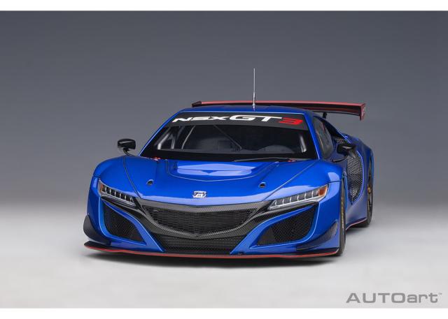オートアート 1/18 ホンダ NSX GT3 2018 （ハイパー・ブルー）※開閉無【81896】ミニカー 返品種別B