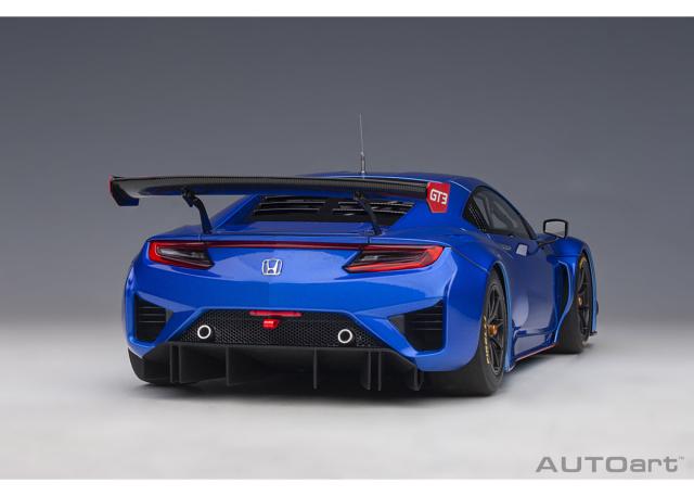 オートアート 1/18 ホンダ NSX GT3 2018 （ハイパー・ブルー）※開閉無【81896】ミニカー 返品種別B