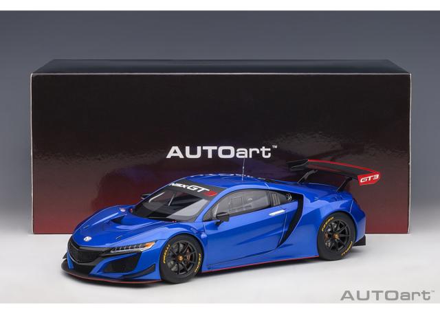 オートアート 1/18 ホンダ NSX GT3 2018 （ハイパー・ブルー）※開閉無【81896】ミニカー 返品種別B