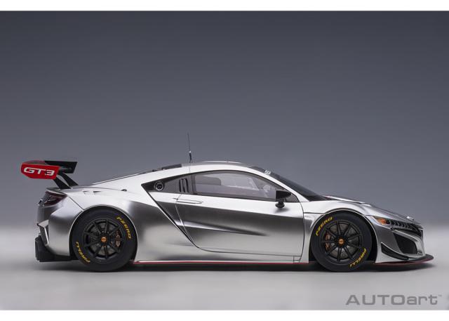 オートアート 1/18 ホンダ NSX GT3 2018 （ハイパー・シルバー）※開閉無【81897】ミニカー 返品種別B