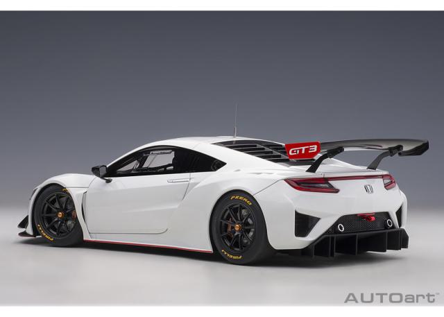 オートアート 1/18 ホンダ NSX GT3 2018 （ホワイト）※開閉無【81898】ミニカー 返品種別B