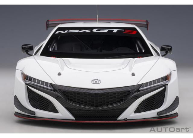 オートアート 1/18 ホンダ NSX GT3 2018 （ホワイト）※開閉無【81898】ミニカー 返品種別B